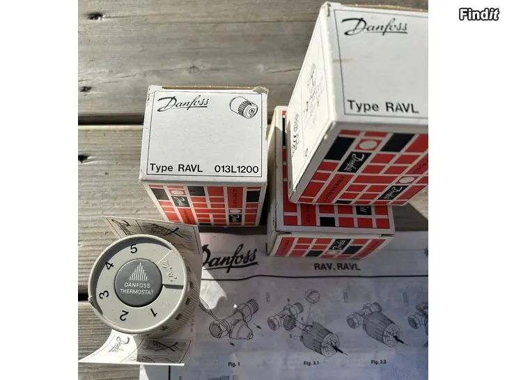 Säljes Nya Danfoss termostater och ventiler