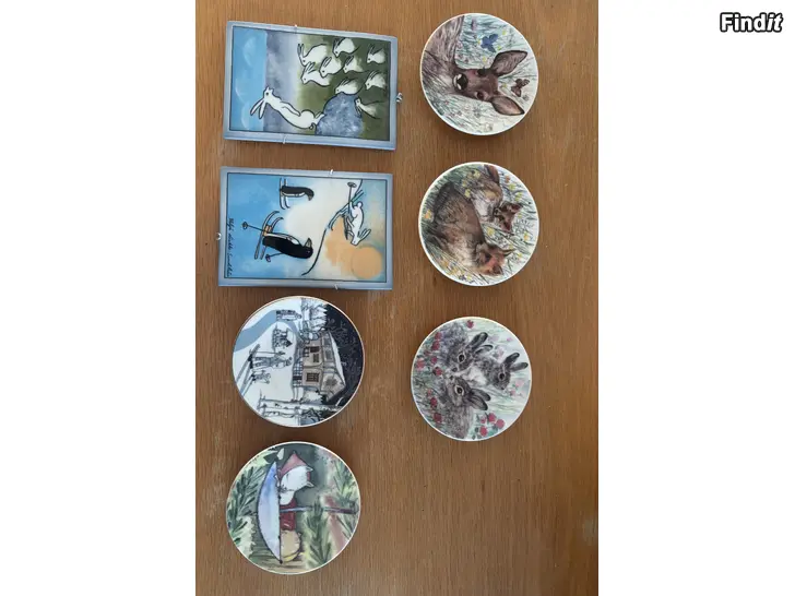 Myydään Arabia posliinitauluja 7kol