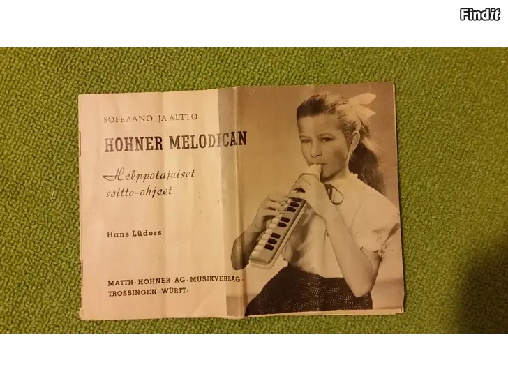 Säljes Hohner melodican helppotajuiset soitto-ohjeet Hans Luders -hinta 5e