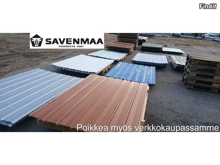 Myydään Seinäpeltiä,monta väriä,myös katoille,toimitetus koko Suomeen