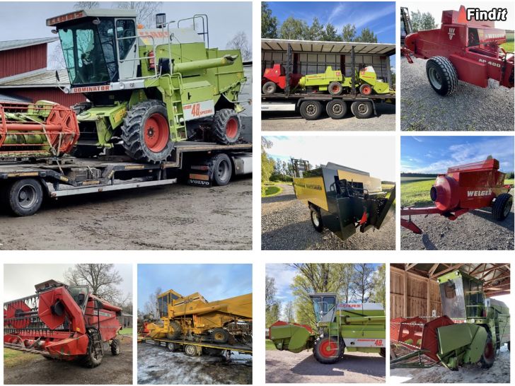 Köpes Köpes John-Deere , Volvo ,Claas,Deutz-Fahr, Sampo, M-F Skördetröskor