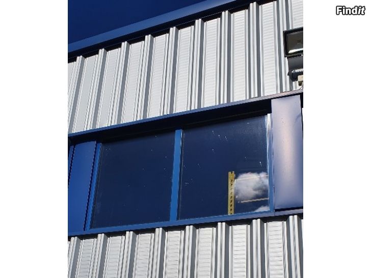 Säljes Fönster aluminium 3 glas nya blå