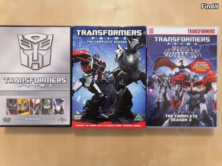 Myydään Transformers Prime koko sarja DVD