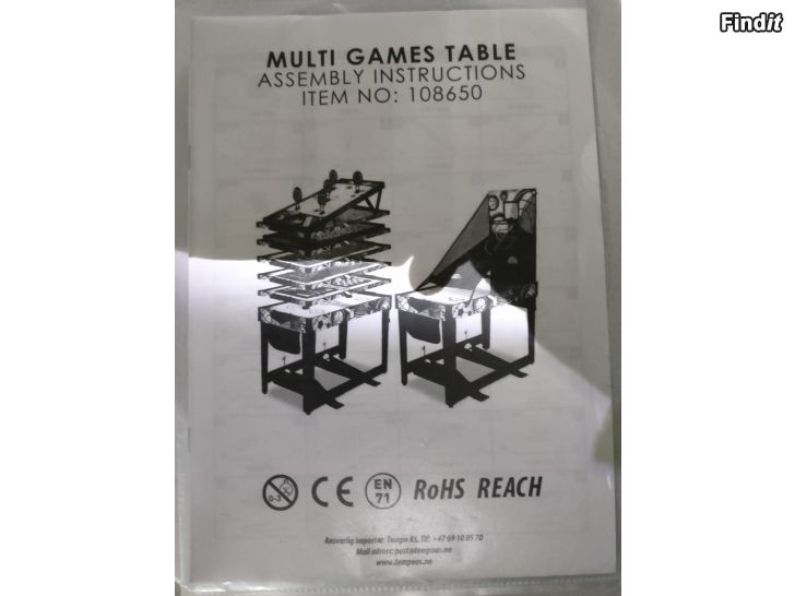 Säljes Multi games table