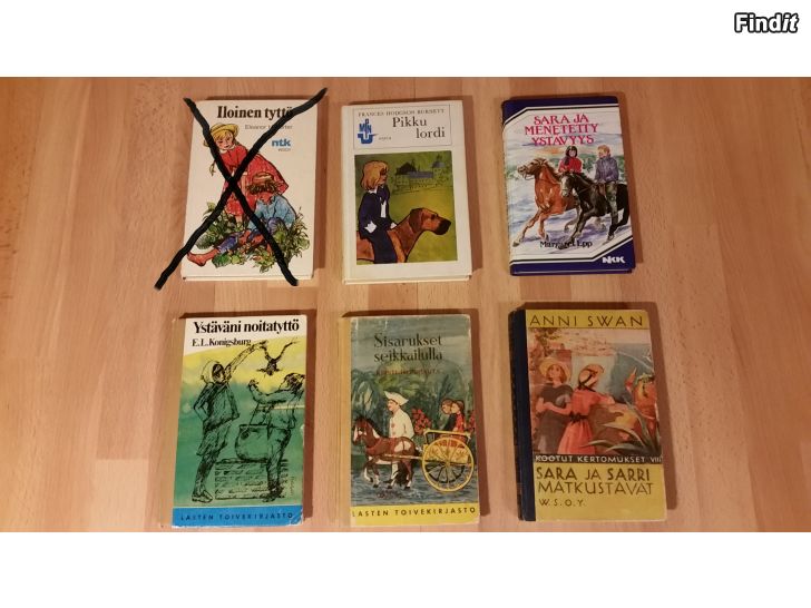 Säljes Lastenkirjat 1950-1980-luvulta 5kpl