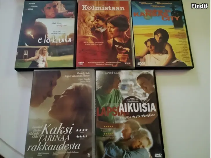 Myydään Kotimaiset dvd elokuvat 7 kpl