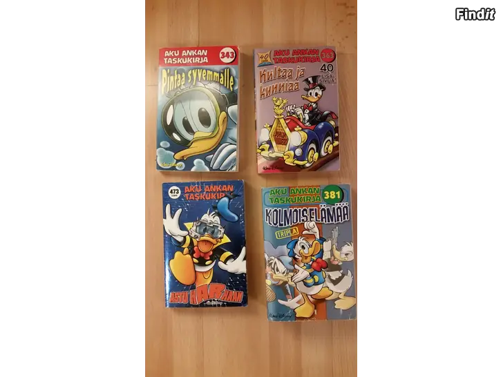 Myydään Taskukirjat Aku Ankka 4kpl 8e