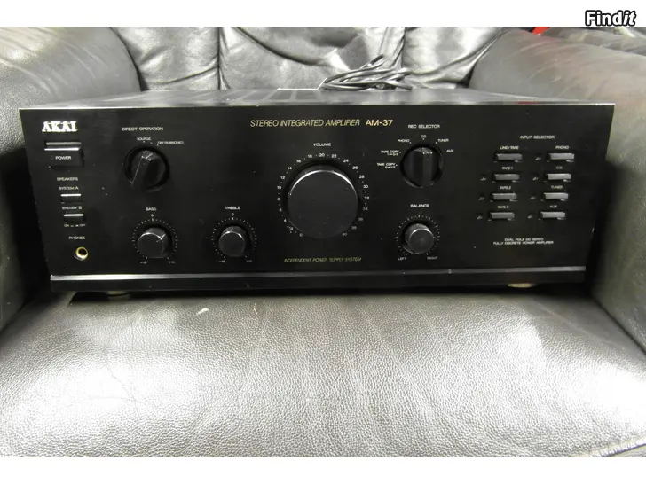 Myydään Akai Am-37 stereovahvistin