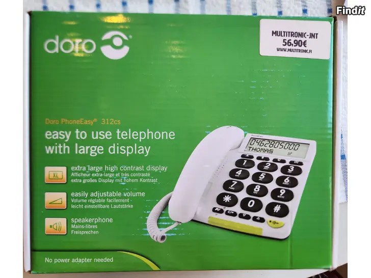 Säljes Hemtelefon med stor display