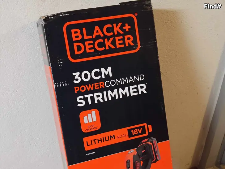 Säljes NY Black  Decker Trimmer 18V 4.0Ah