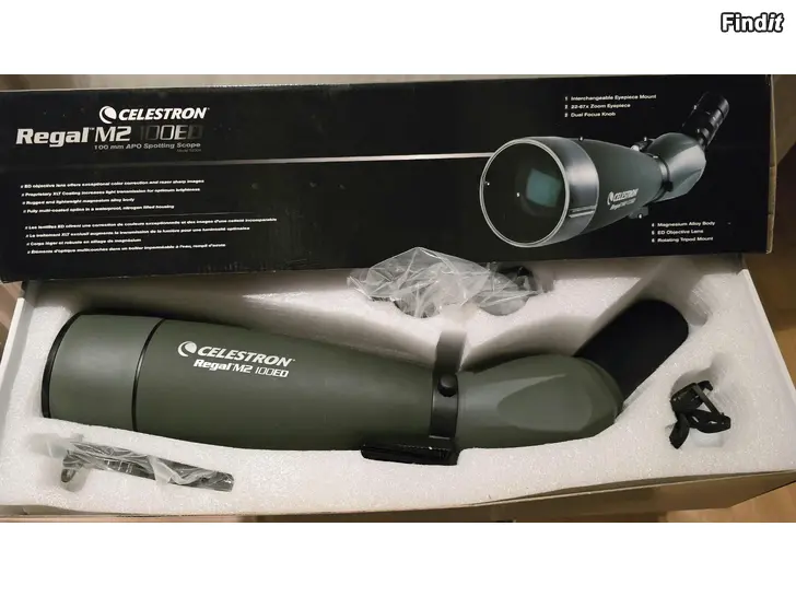 Myydään Celestron Regal M2 100ED+tripod hiilikuitu+kuvaussovitin