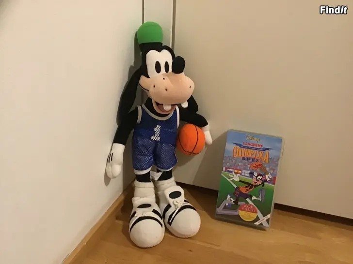 Säljes Långben med Basketboll  + VHS Långbens Olympiska spel