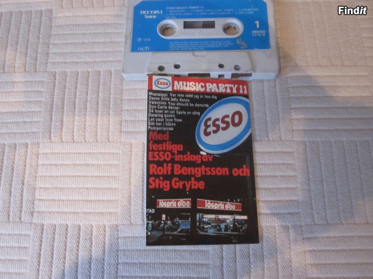 Säljes Esso Music party 11 C-kasett