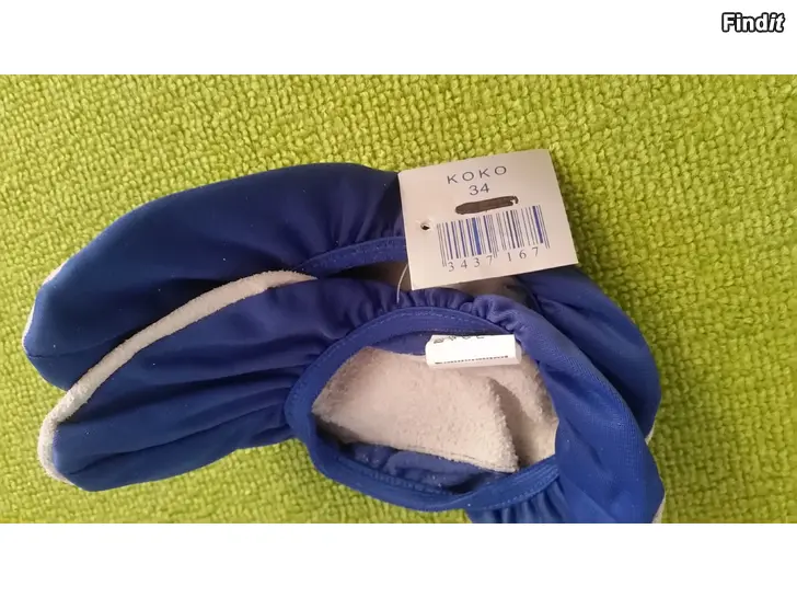 Myydään Kerhotossut koko 34 siniset uudet -hinta 2e