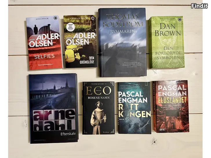 Myydään Romaner och deckare till salu