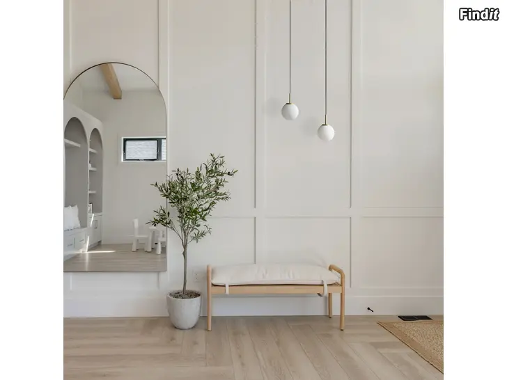 Myydään Palla P135 LED-riippuvalaisin, opaali/messinki, CCT - Antidark