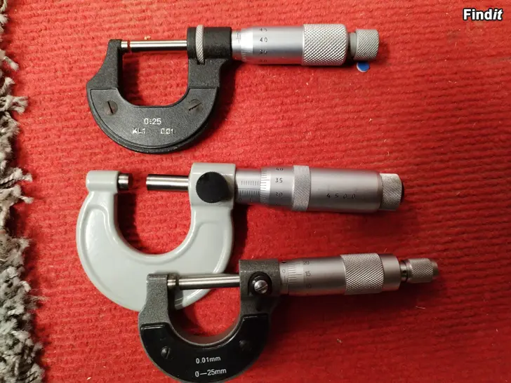 Myydään Mikrometrit