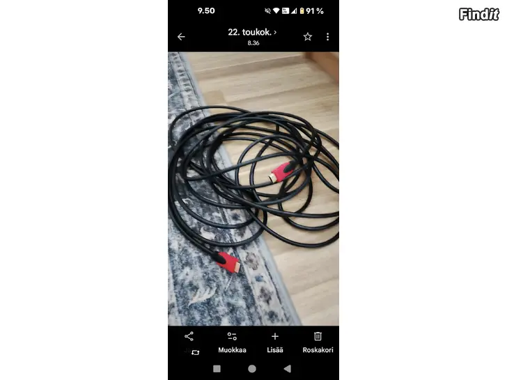 Myydään HDMI JA OPTINEN KAAPELI