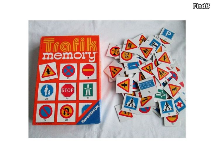 Myydään Muistipeli ruotsista Trafik Memory 1983