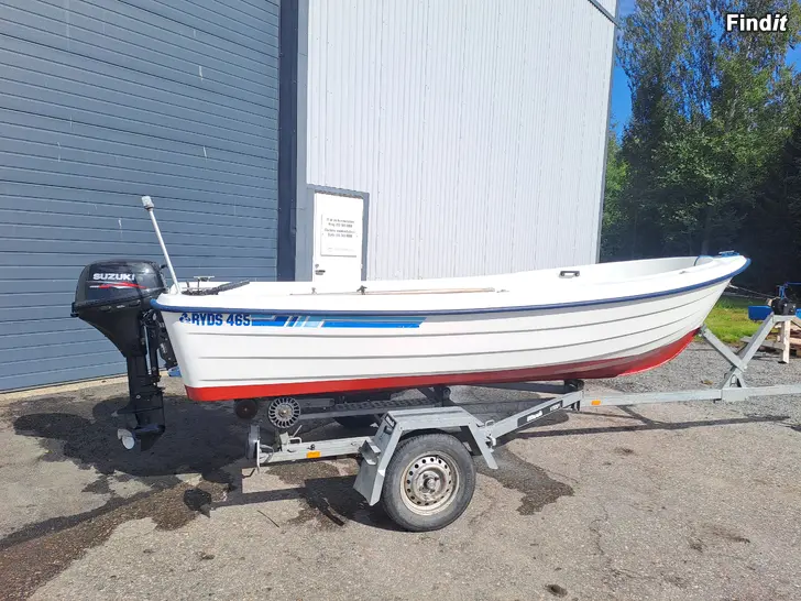 Säljes Ryds 465 med Suzuki 20 hk 4-takt