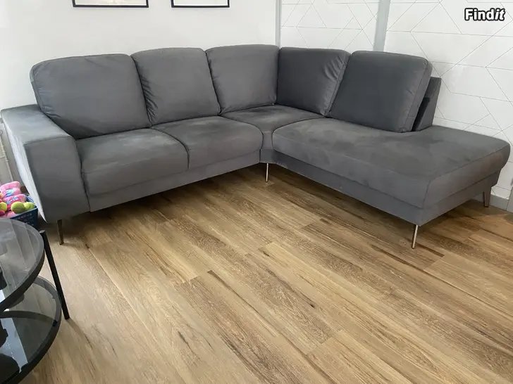 Myydään Hörnsoffa blågrå
