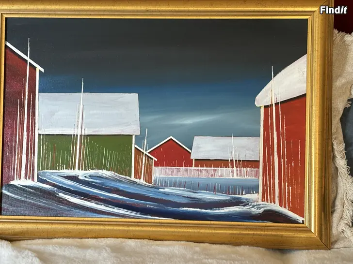 Myydään Taulu Risto Helin/tavla 67x48vm