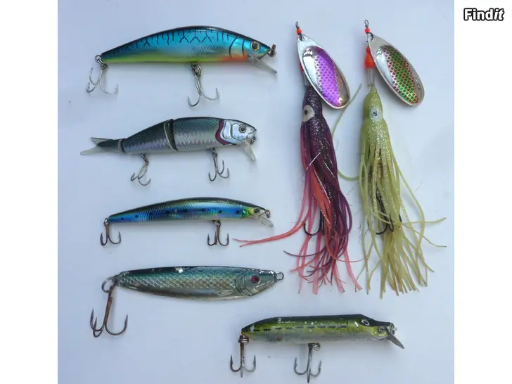 Myydään käytettyjä uistimia huokeasti