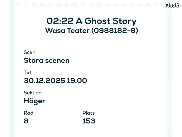 Säljes Teaterbiljetter