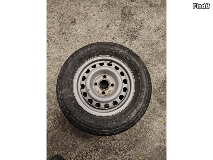 Myydään peräkärryn vara rengas 13tuuman 4x100