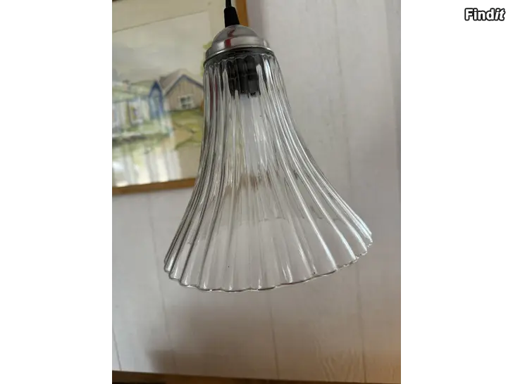 Säljes Lampa i glas