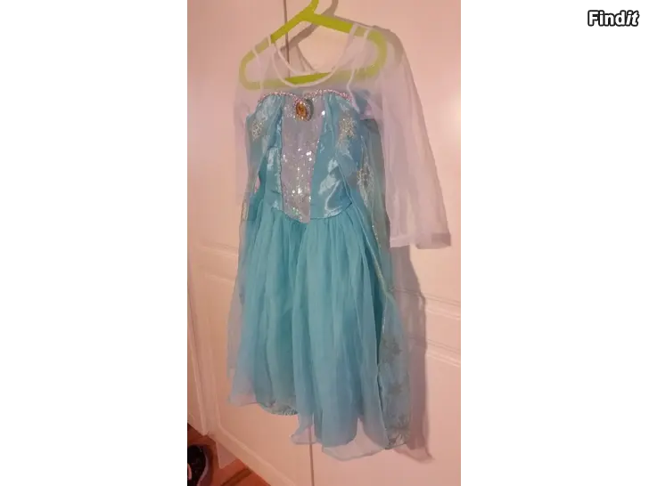Myydään HM Disney Elsa 110-116 naamiaismekko turkoosi -hinta 8e