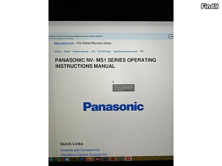 Säljes Säljes Panasonic Videokamera från 1990-talet