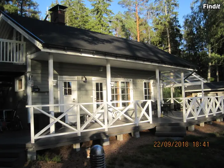 Säljes HIENO KESÄHUVILA OMALLA RANNALLA AUTOTIE PERILLE 2-KERROKSINEN 2-SAUNAA HUVIMAJA 1,5 Ha TAIVASSALO