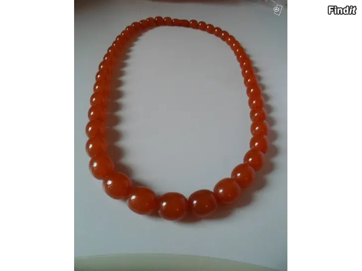 Säljes Meripihka kaulakoru 66cm vintage