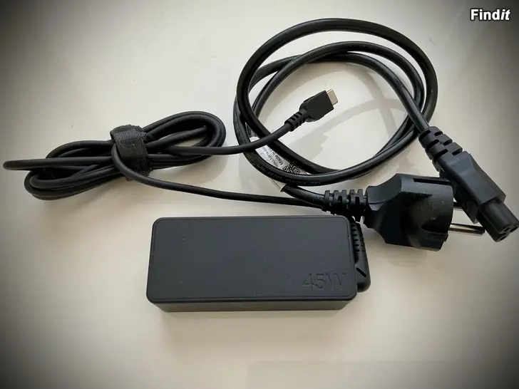 Myydään Virtalähde / laturi 45W usb-c latauspää, käyttämätön