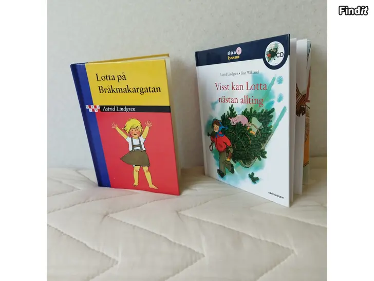 Säljes Två nya böcker om Lotta på Bråkmakargatan