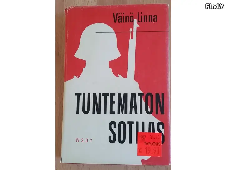 Myydään Tuntematon sotilas Väinö Linna WSOY 1954 kirja  -hinta 5e