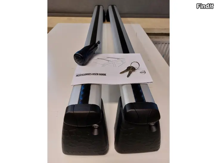 Myydään Volvo XC60 mk1 ALU OEM Kattotelineet/Takräcken vm. 2009-2017