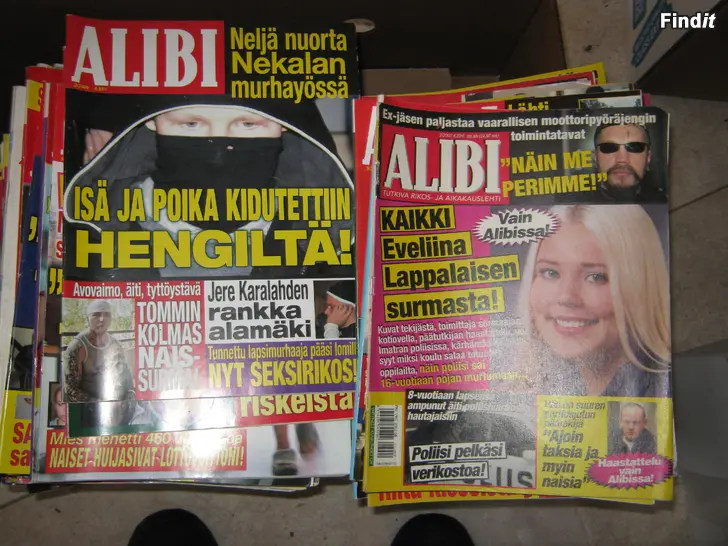 Myydään Alibi lehtiä 170 kpl