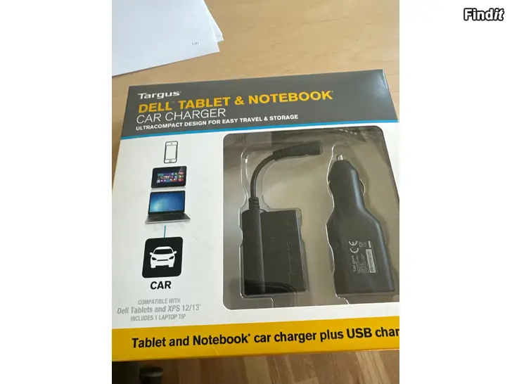 Säljes Targus Dell Tablet  Notebook billaddare