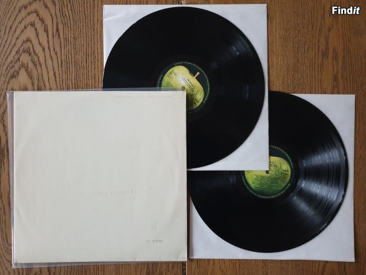 Säljes The Beatles, White album No 275790, no poster. Vinyl 2LP