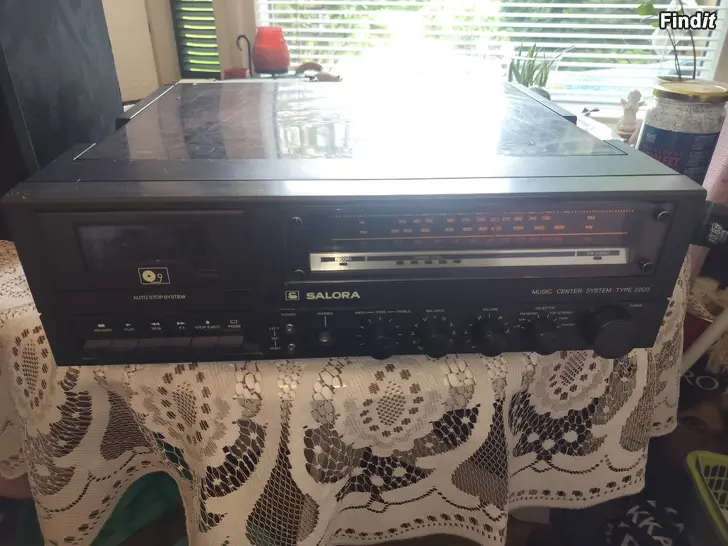 Myydään Salora music center system type 2200