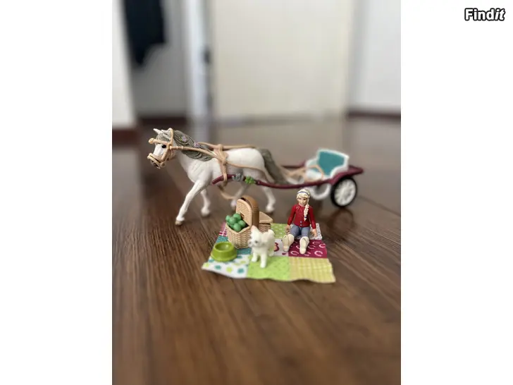 Säljes Schleich picknick med häst