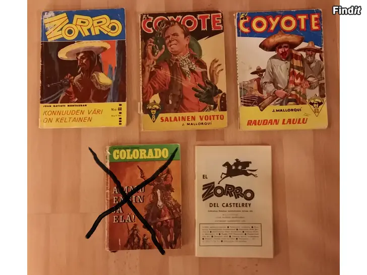 Myydään Vanhat lehdet El Zorro El Coyote  6e