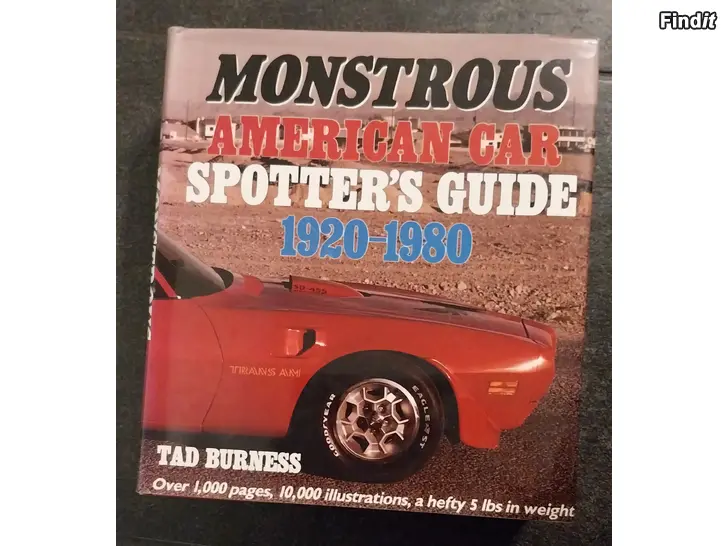 Säljes Monstrous American Car Spotters Guide 1920-1980