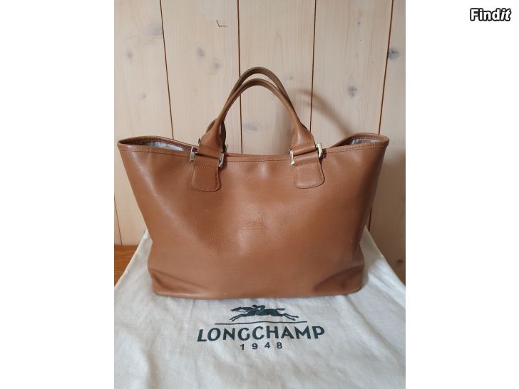 Säljes Longchamp Tote bag läderväska nahkalaukku