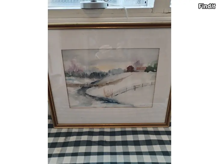 Myydään MAISEMA AKVARELLITYÖ