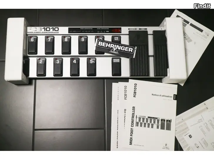 Myydään Behringer FCB1010 MIDI-jalkakontrolleri