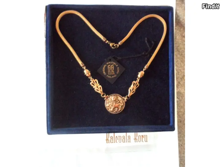 Myydään Kalevala Aurinkoleijona kaulakoru pronssi Uusi