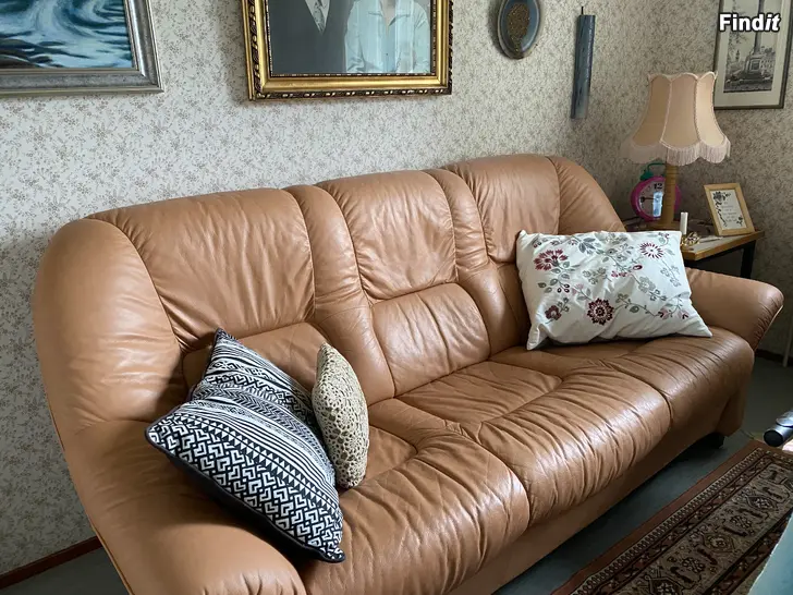 Säljes Lädersoffa